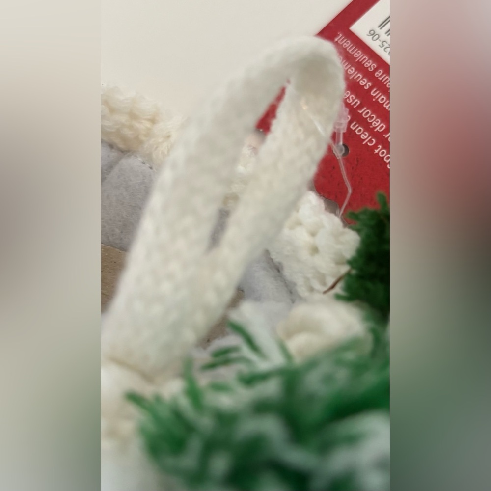 Cable knit chunky Christmas stockings (2) large 21 in NEW NWT green white stripe - Picture 6 of 8